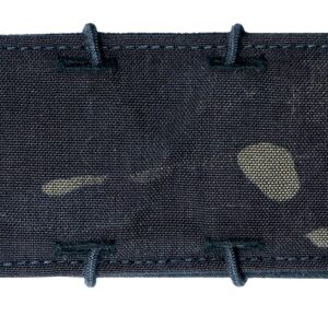 Camouflage tactical pouch with elastic cord loops