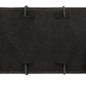 Black fabric wallet with cord lacing
