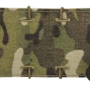 Camouflage elastic tactical panel with cord loops