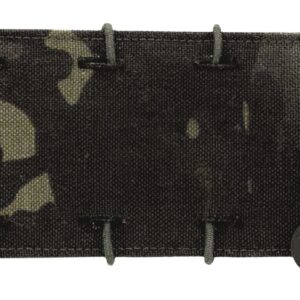 Camouflage tactical pouch with elastic loops and cord