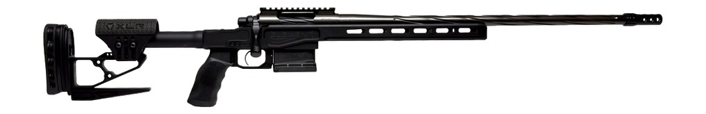 Modern bolt-action rifle with adjustable stock