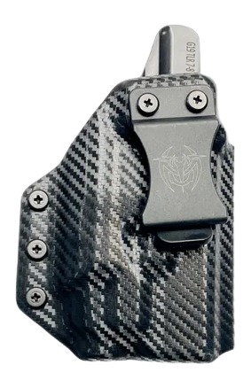 Carbon fiber concealed carry pistol holster with clip