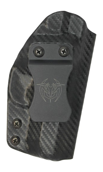 Carbon fiber concealed carry holster with metal clip