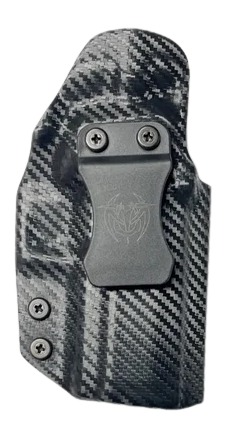 Carbon fiber patterned concealed carry holster with clip