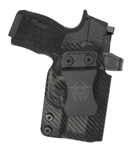 Sig Sauer pistol in carbon fiber holster