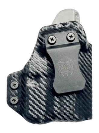 Carbon fiber concealed carry gun holster with clip