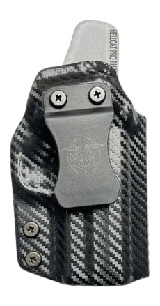 Carbon fiber Kydex pistol holster with belt clip