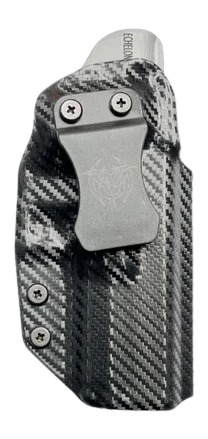 Carbon fiber concealed carry holster with metal clip