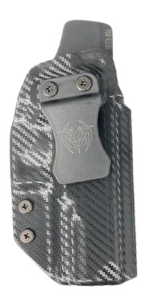 Carbon fiber concealed carry handgun holster with clip