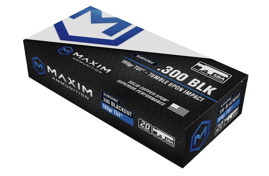 Box of Maxxam 300 BLK ammunition