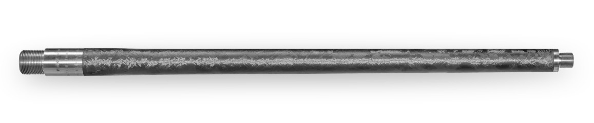 Long metal rod with threaded ends