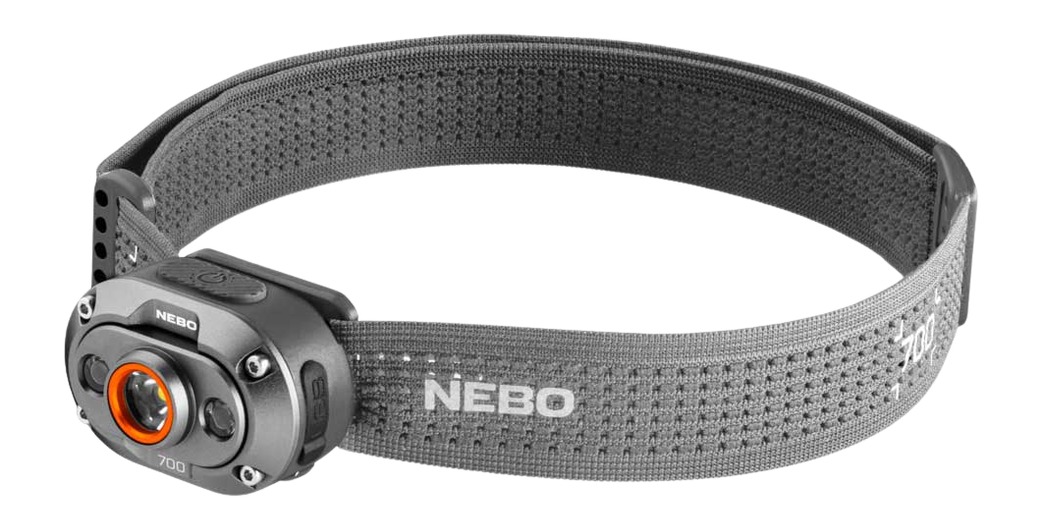 NEBO 700-lumen gray LED headlamp