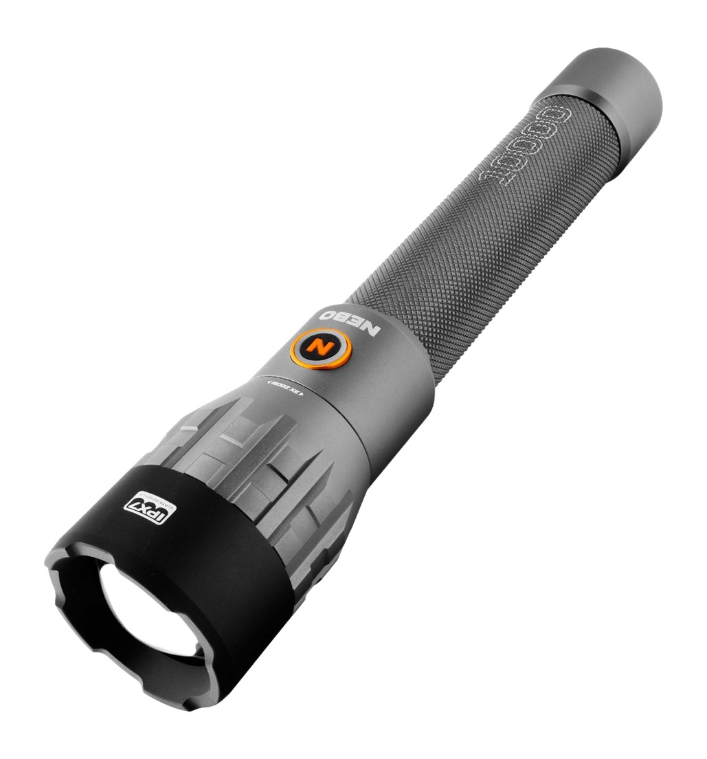 Gray NEBO handheld LED flashlight