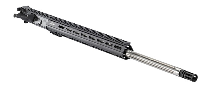Modern rifle upper receiver with long barrel
