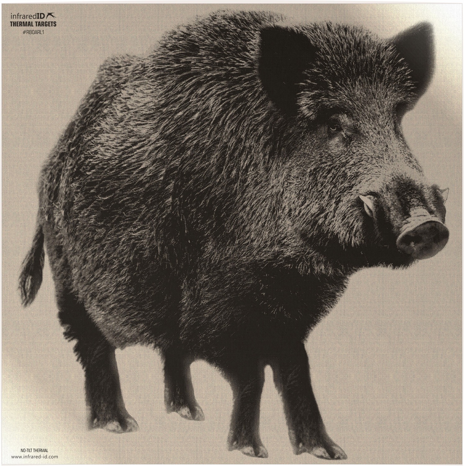 Wild boar thermal target poster