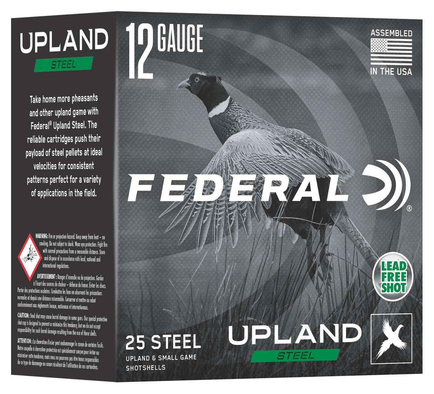 Federal Upland Steel 12 Gauge shotshells box