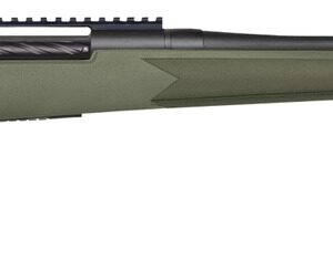 Green bolt-action rifle on white background
