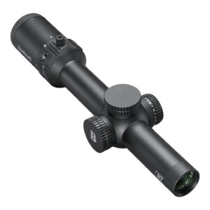 Black Bushnell riflescope isolated on white background