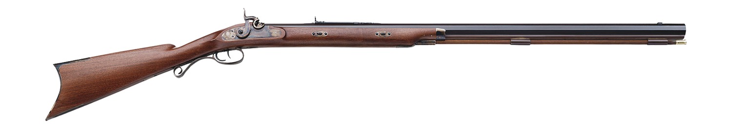 Antique flintlock musket with wooden stock
