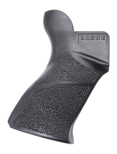 Black textured pistol grip with LaRue logo