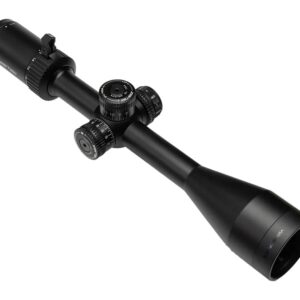 Black rifle scope isolated on white background