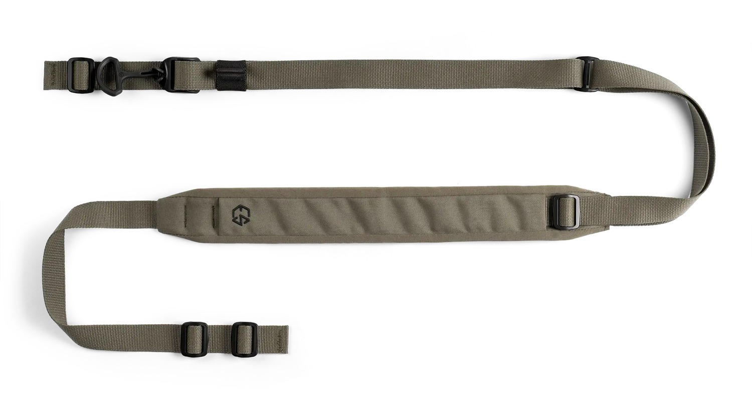Olive drab adjustable padded shoulder sling strap