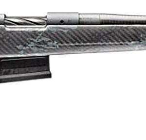 Bolt-action rifle on white background