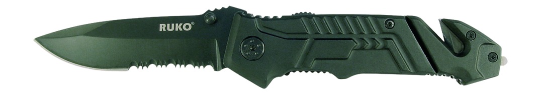 RUKO folding knife with serrated blade