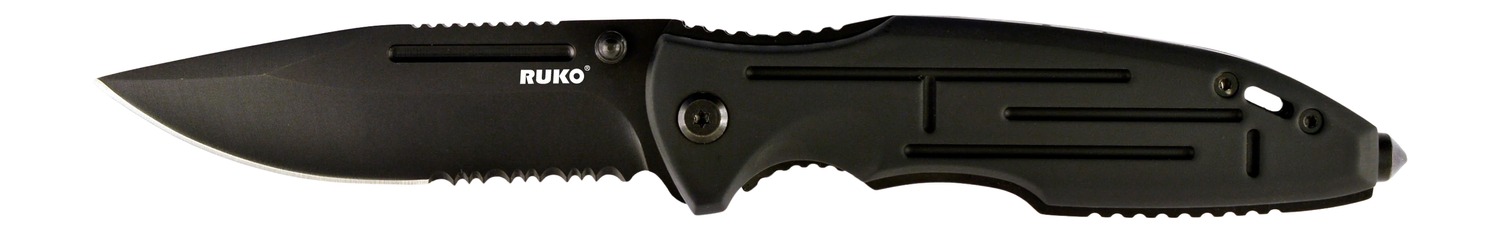 Black RUKO folding tactical pocket knife