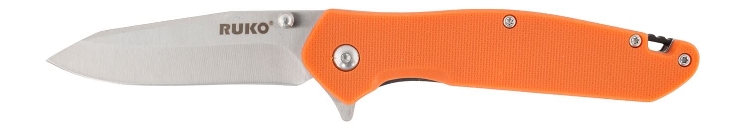 RUKO folding knife with orange handle