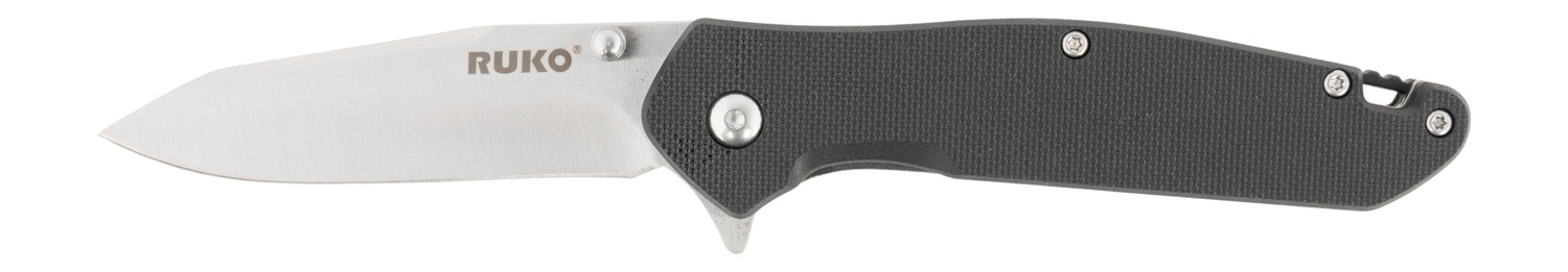 RUKO folding pocket knife with gray handle