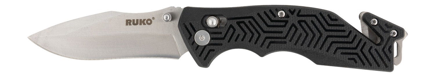 RUKO folding pocket knife with black handle