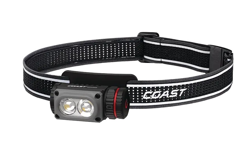 Coast LED headlamp with adjustable strap