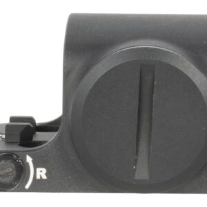 Black red dot sight mount with adjustment knob