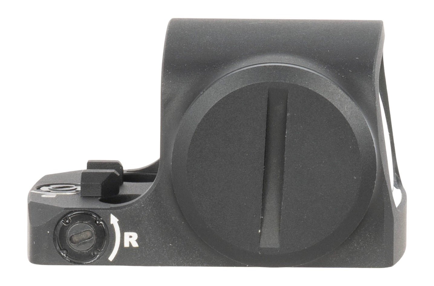 Black red dot sight mount with adjustment knob
