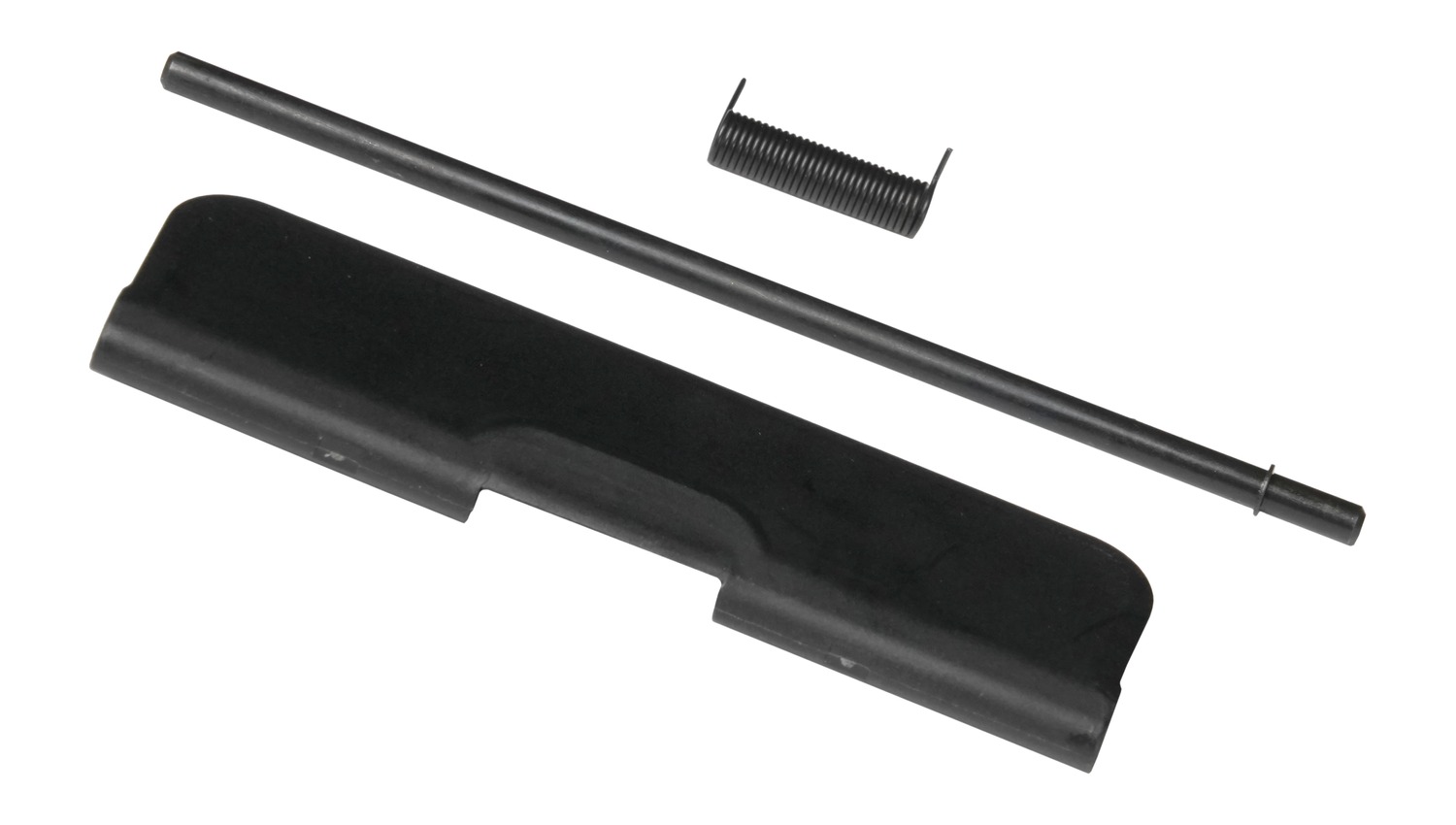 Black metal scraper blade, rod, and spring
