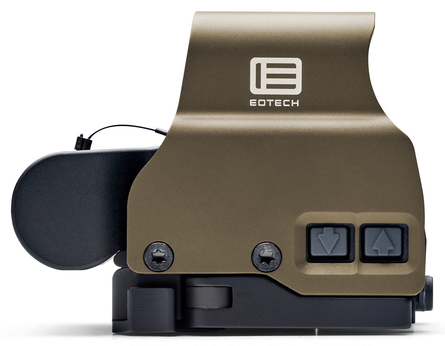 Tan EOTech holographic weapon sight side view