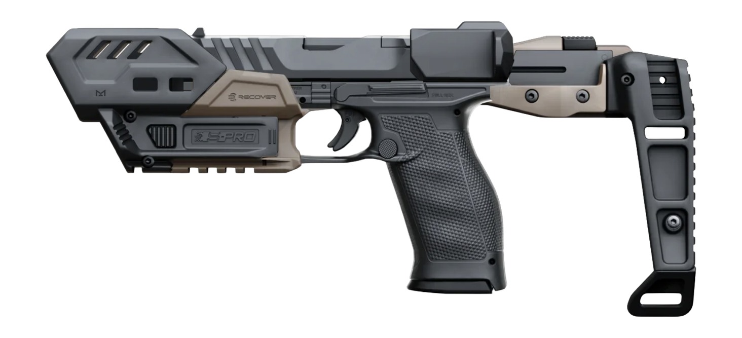 Tactical pistol with stabilizing brace attachment