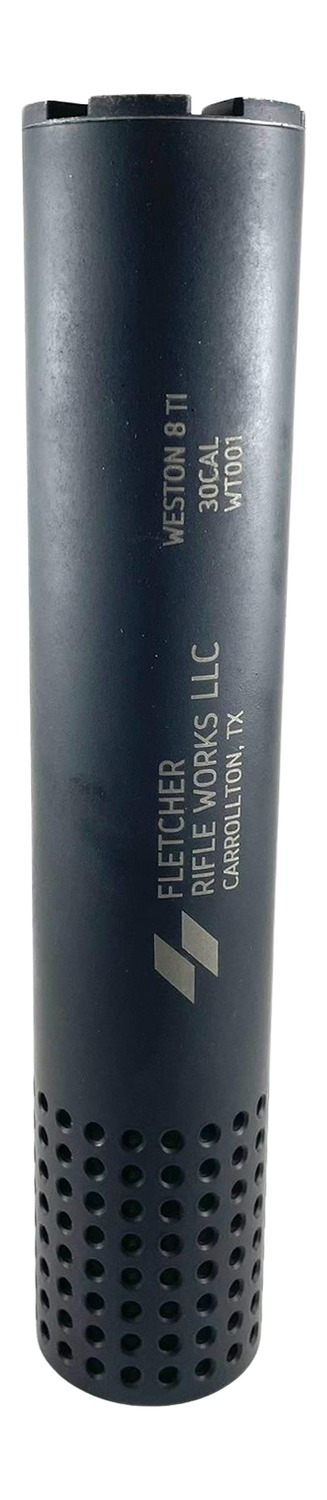 Black rifle suppressor with perforated lower section