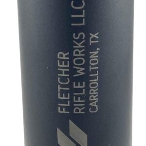Black 30-caliber rifle suppressor with perforated base