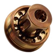 Bronze mechanical rotary component with circular housing