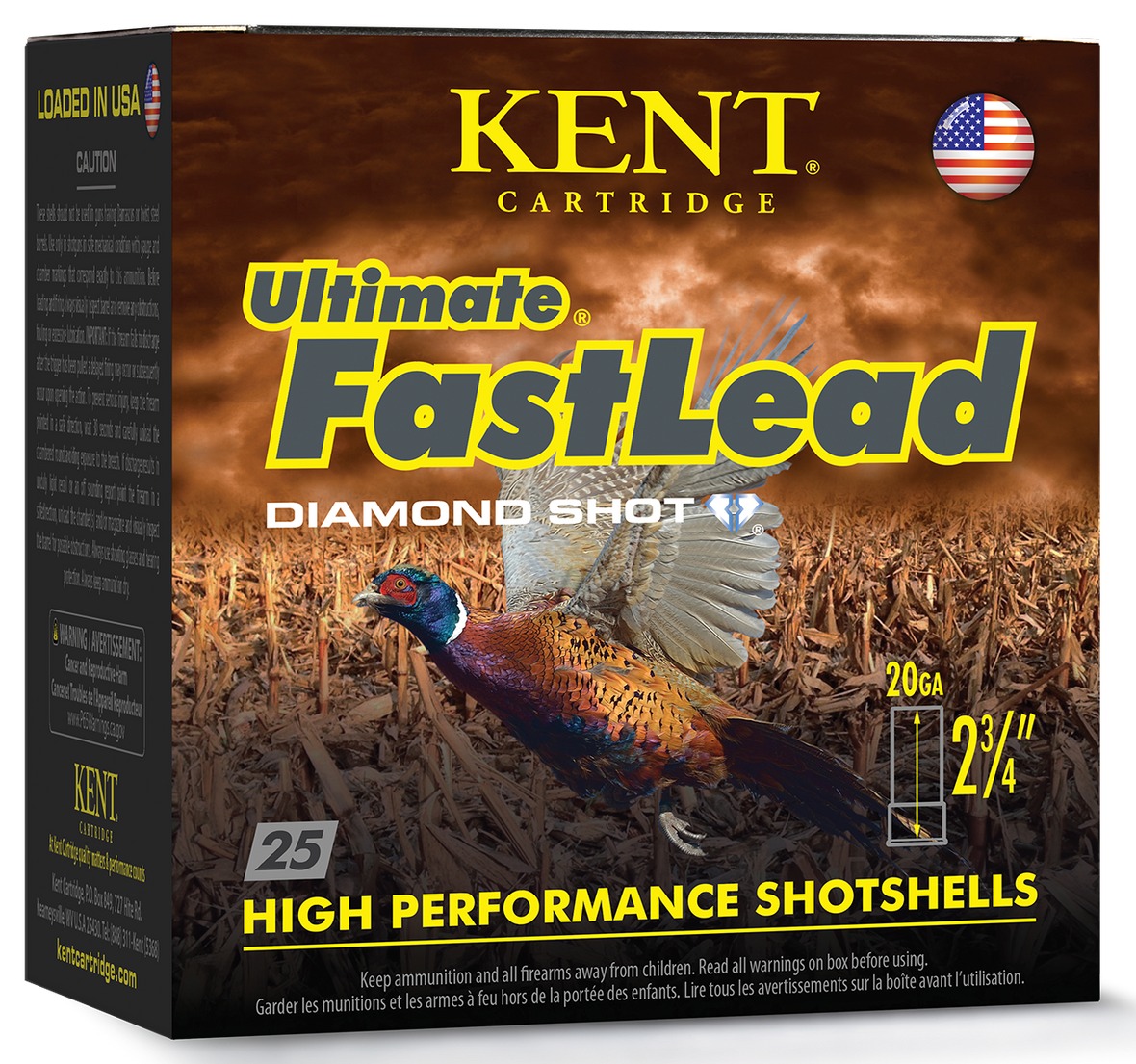 Kent Ultimate FastLead 20-gauge shotshells box