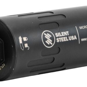 Black Silent Steel USA Micro Streamer muzzle device