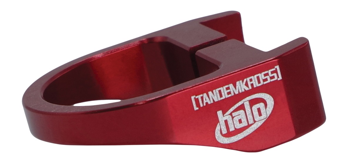 Red anodized Halo TandemKross magazine release ring