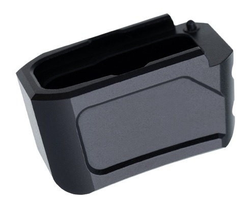 Black metal magazine base plate extension