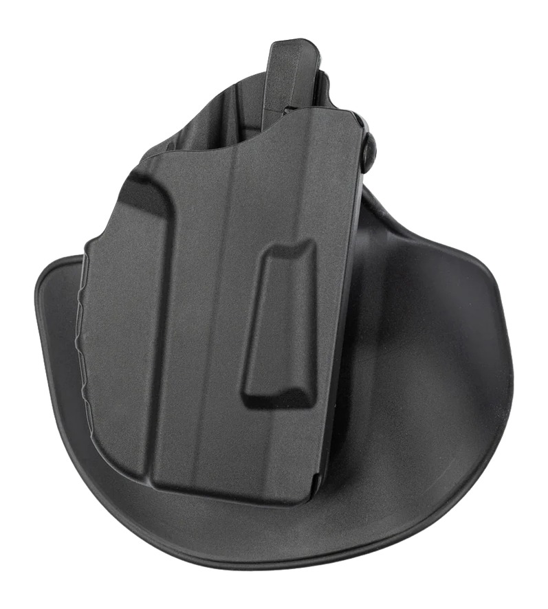 Black polymer paddle handgun holster