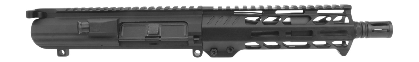 AR-15 upper receiver with handguard and muzzle device