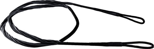Black braided wire rope sling with loops