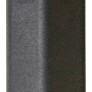 Black cylindrical firearm suppressor with fluted top