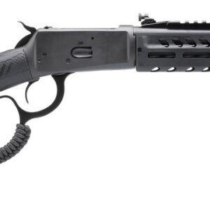 Modern tactical lever-action rifle with adjustable stock
